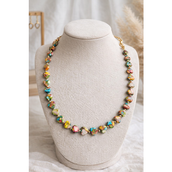 Naszyjnik z kamieni Jaspisu